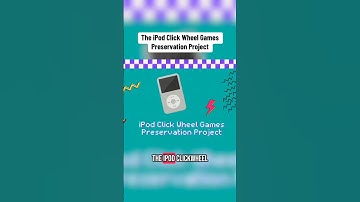 The iPod Click Wheel Games Preservation Project #shorts