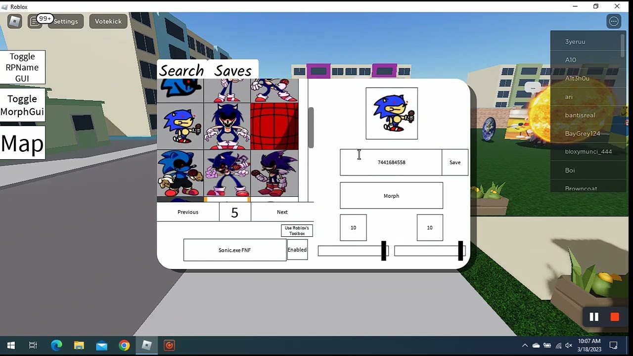 Sonic Exe FNF Codes For Roblox YouTube 