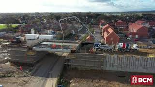 BCM Lyminster Bypass Deck Pour Drone Video Update