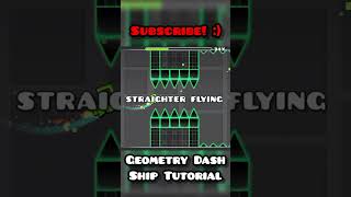 Geometry Dash Ship Tutorial 💀 #geometrydash #gd #viral #shorts #bloodbath #jumpscare