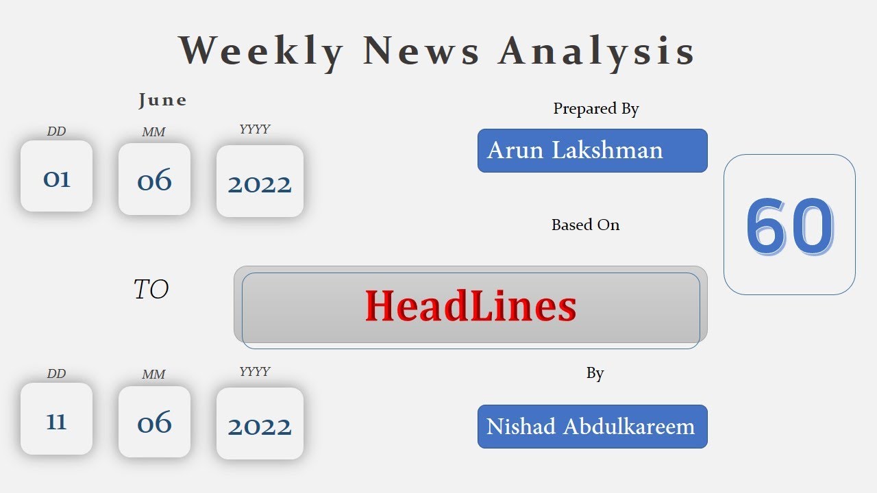Weekly News Analysis #60 - YouTube