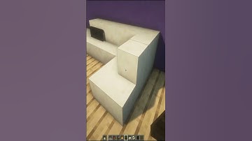 Art Deco Styled Sofa you should make in Minecraft! #shorts