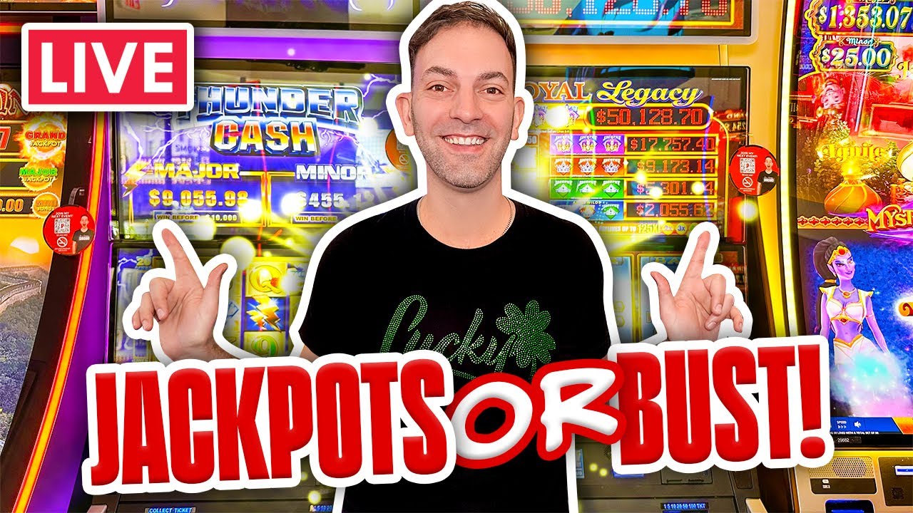 🔴LIVE Jackpots or BUST in Vegas