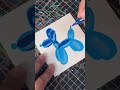 Immersive painting balloon dog acrylic markers daily painting