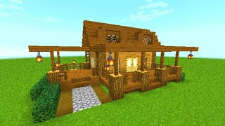 MINECRAFT: Tutorial membuat rumah survival yang sangat simpel (Starter House)