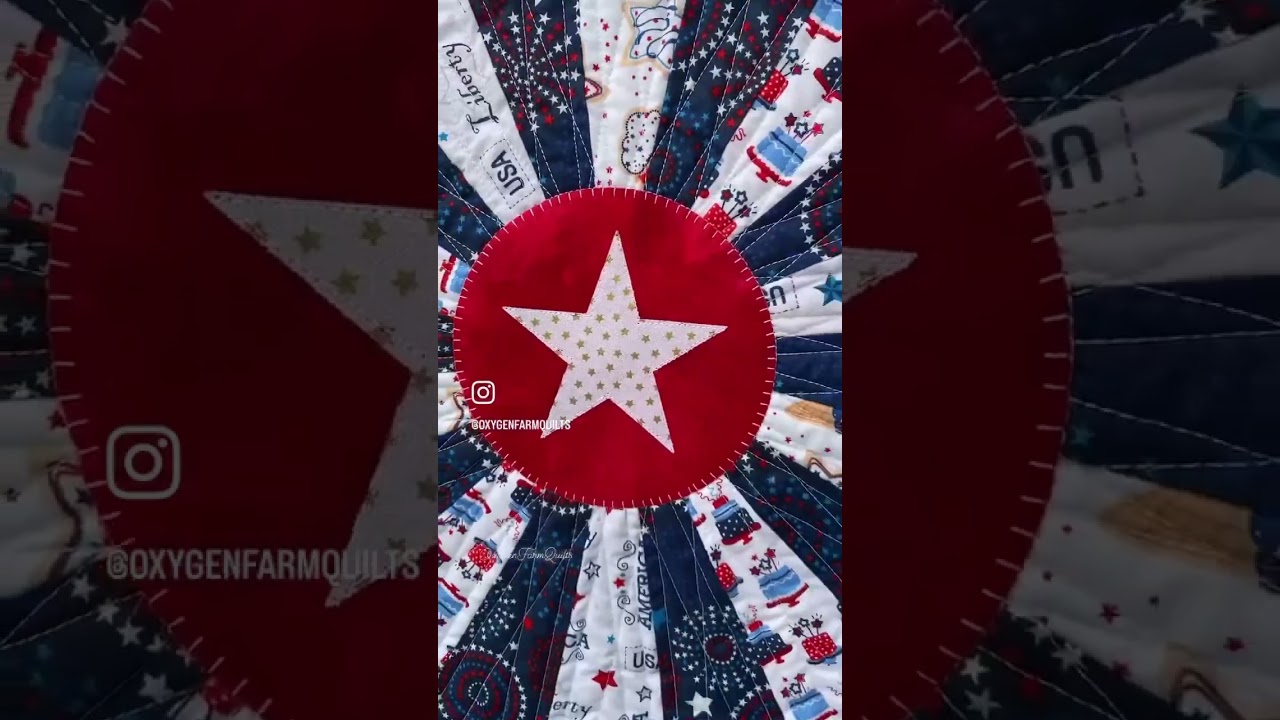 Americana Daisy Dresden Table Topper 🇺🇸 