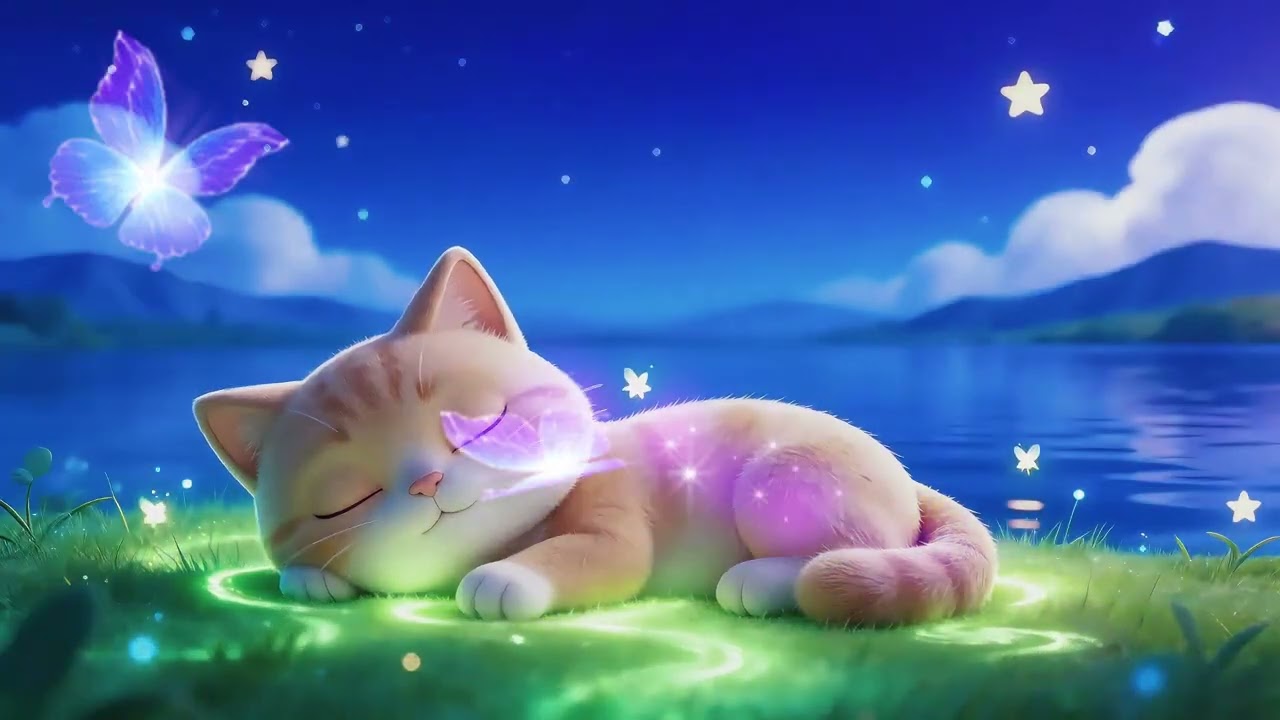 Dreamy Cat Sleep Music | Gentle Piano Lullabies for Deep Sleep & Fairy Tale Dreams 🐈🌙