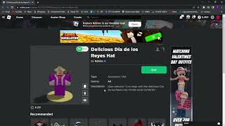 Free roblox donut hat