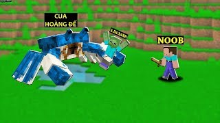 SlenderMan - (MÙA HÈ CỦA NOOB T2) ANH DA XANH VÀ NOOB BẮT ĐƯỢC CUA HOÀNG ĐẾ KHỔNG LỒ TRONG MINECRAFT