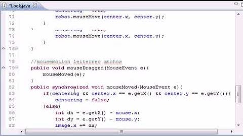 Java Game Development   36   Final Mouselook Program