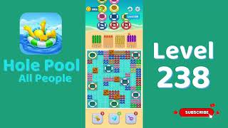 Hole Pool All People Level 238 Walkthrough 🎯 | Color Match Puzzle Gameplay | Mini Boss