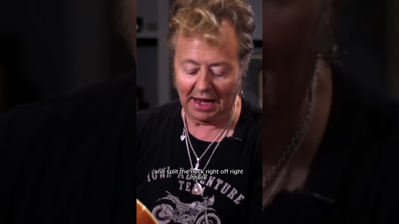 Brian Setzer BROKE his iconic 1959 Gretsch Guitar 🤯 #shorts