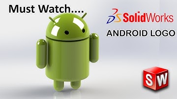 Solidworks Basic Tutorial 40 | Android Logo 3D | Solidworks