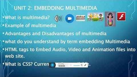 Customizing and Embedding Multimedia Components in Web Pages | Web Application | CLASS 12 | UNIT 2
