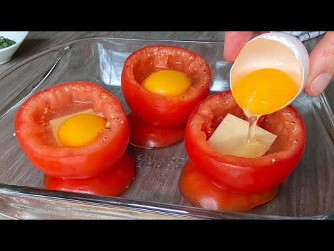 Legen Sie einfach ein Ei in eine Tomate und Sie werden begeistert sein Frhstcksrezept