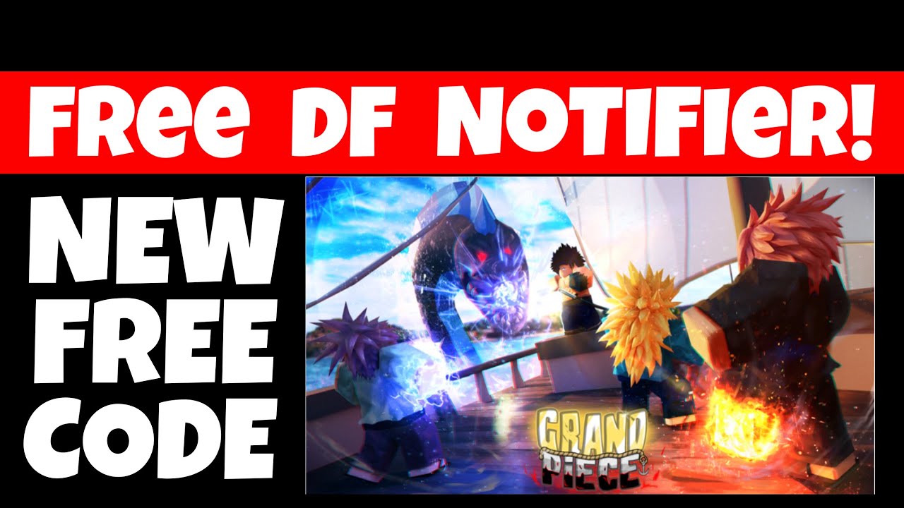 NEW* FREE CODE GRAND PIECE ONLINE gives 4 Hours FREE Fruit Notifier + ALL  FREE CODES, ROBLOX 