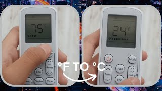 How To change Onida ac remote °F To °C(New Remote) |How to change F to C|Technicalz Hub screenshot 1