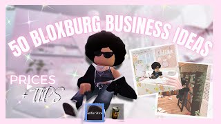 50 bloxburg business ideas || how to price them   tips