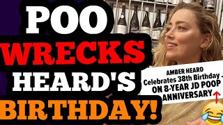 Poo WRECKS Amber Heard's BIRTHDAY! 