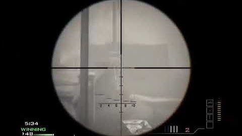 Nice MSR Sniper Kill Streak - MW3