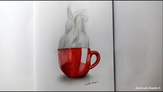 Asombroso dibujo realista de una taza de café by José Luis Zapata C 51 views 4 days ago 2 minutes, 57 seconds