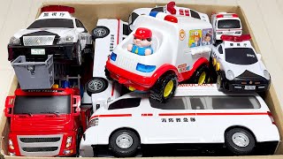 救急車のミニカーが坂道走行！救急車のミニカーアニメ！はたらくくるまアニメ！緊急車両！Ambulance minicar driving on a slope!