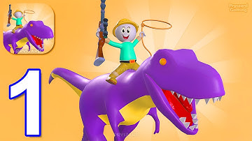 Monster Park - Gameplay Walkthrough Part 1 Idle Dinosaur Park (Android)