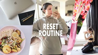 RESET ROUTINE *getting my life together* (healthy meal ideas, workout, productive habits, new goals)