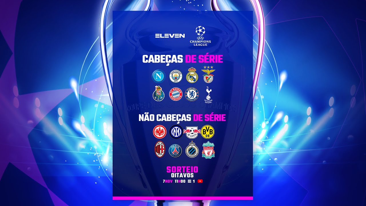 UEFA Champions League 2022/23: Jogos, sorteios, final, UEFA Champions  League