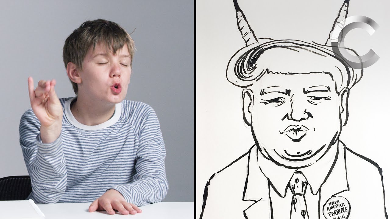 Talbott Describes Trump to an Illustrator | Kids Describe | Cut