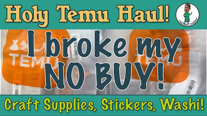 Ended #nobuy with a Massive Craft and Journaling #temu Haul! #temuhaul #temufinds Bonus 🎉  30% off!