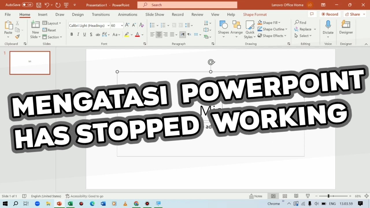 Powerpoint Computer Down Mengatasi Aplikasi Powerpoint (Microsoft Ppt) di Laptop Has Stopped ...