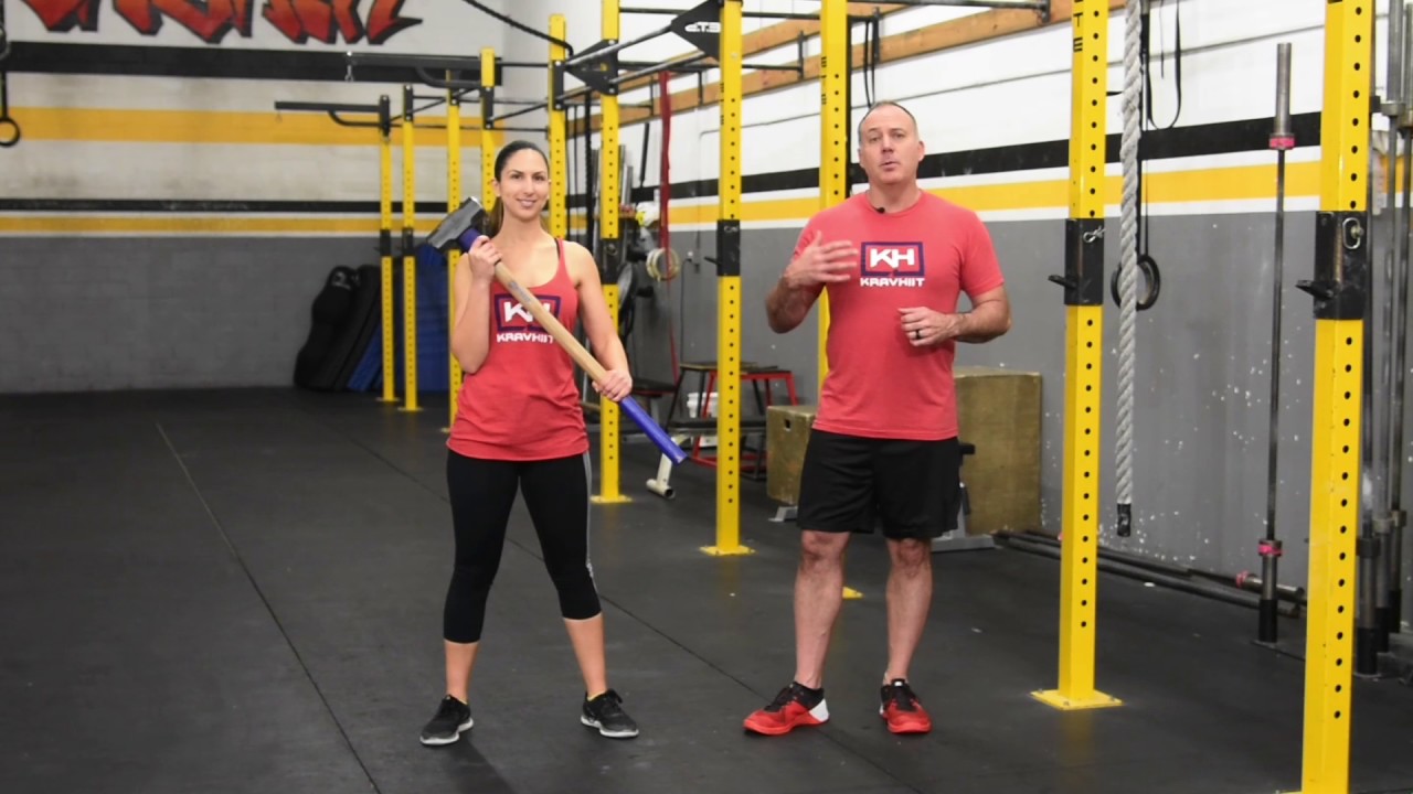 How-To: Sledge Hammer Squat – KravHIIT.fit hiit con pesas