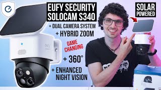 eufy SoloCam S340 Review: Solar Powered Outdoor Security Camera  360° Coverage With Hybrid Zoom!
