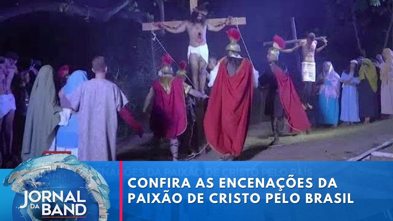 Confira as encenações da Paixão de Cristo pelo Brasil | Jornal da Band