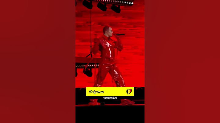 🇧🇪 #Belgium #Eurovision2025 Second rehearsal - Red Sebastian - Strobe Lights
