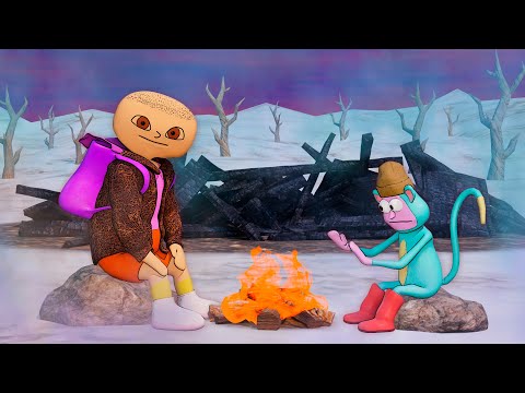 Даша и Животное - Зима (3D-Анимация)