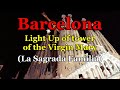 [SPAIN-BARCELONA] Light Up of tower of the Virgin Mary of La Sagrada Família 08/DEC/2021 07:50 pm