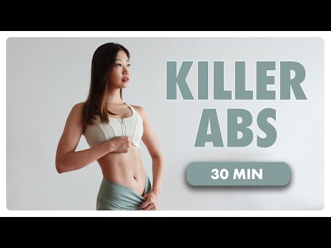 30 Min Killer Abs x Belly Burn | 30-Day Sweaty 30 Challenge ~ Emi