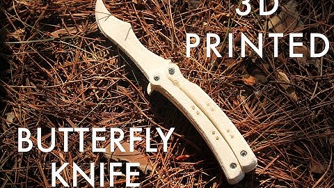Butterfly Knife (CS:GO) 3D Printed in Action!