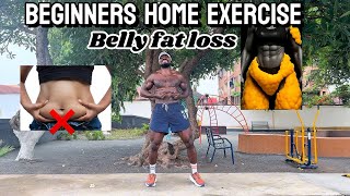Beginners friendly home exercise to loss belly fat | 12 minutes guide
