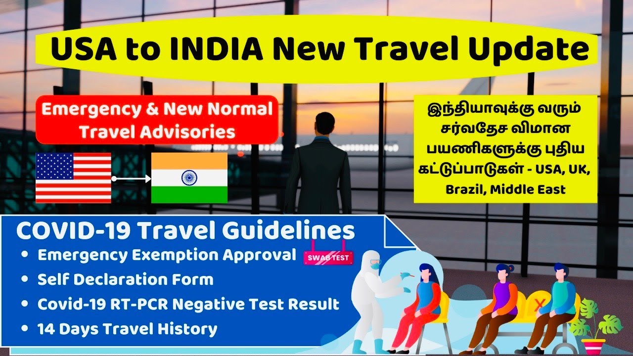 international travel from india to usa guidelines