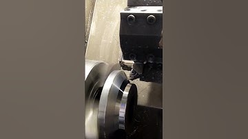 finish cut on CNC machine #lathe #metalwork #education #cncmachine