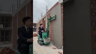 Dressed for Business, Built for Plastering! Watch This Machine Render a Wall Flawlessly 👔