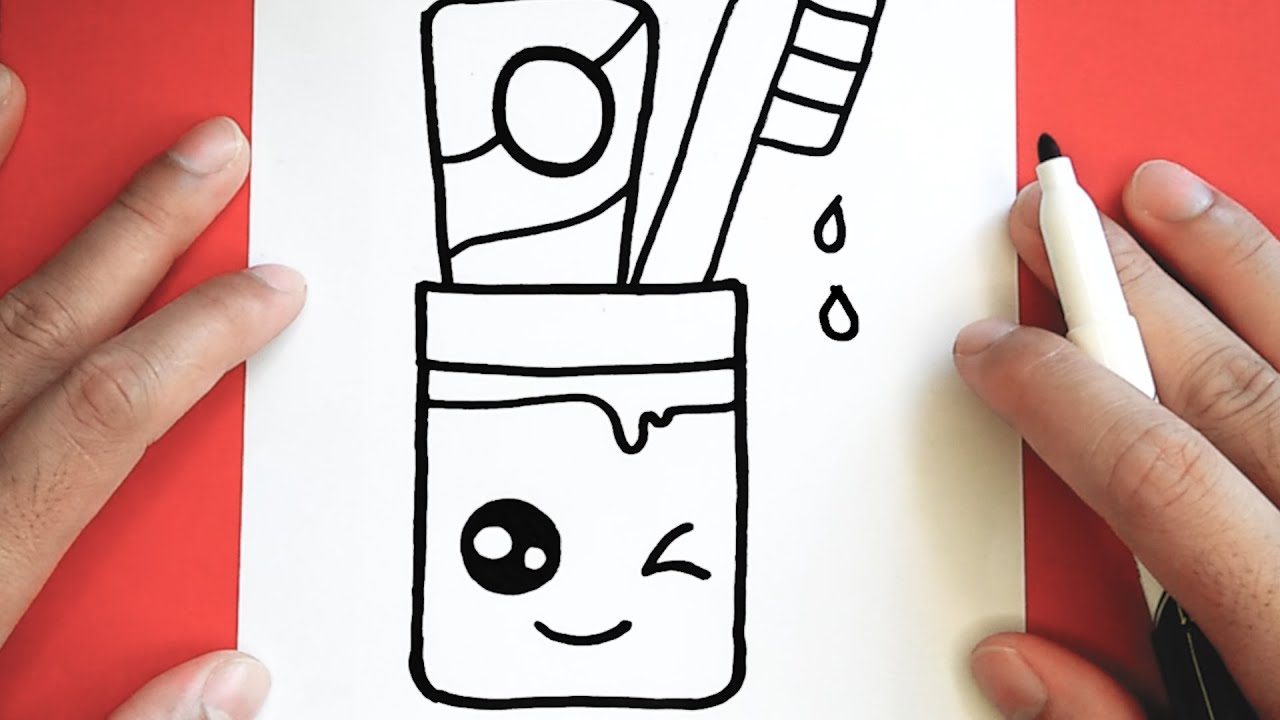 HOW TO DRAW CUTE TOOTHBRUSH - YouTube