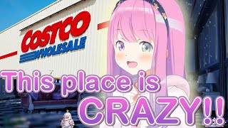 Luna went to Costco for the first time and cant believe its real.