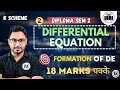 💥Formation of Differential Equation | Problems + Tricks | MSBTE K Scheme | Diploma Maths