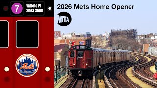 MTA NYC Subway - Redbirds Running on the 7 Line (Mets Home Opener 2026) - 03/26/26