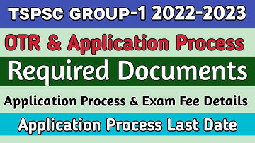 TSPSC Group 1 online application process step by step || Required Certificates || #TSPSC Group 1