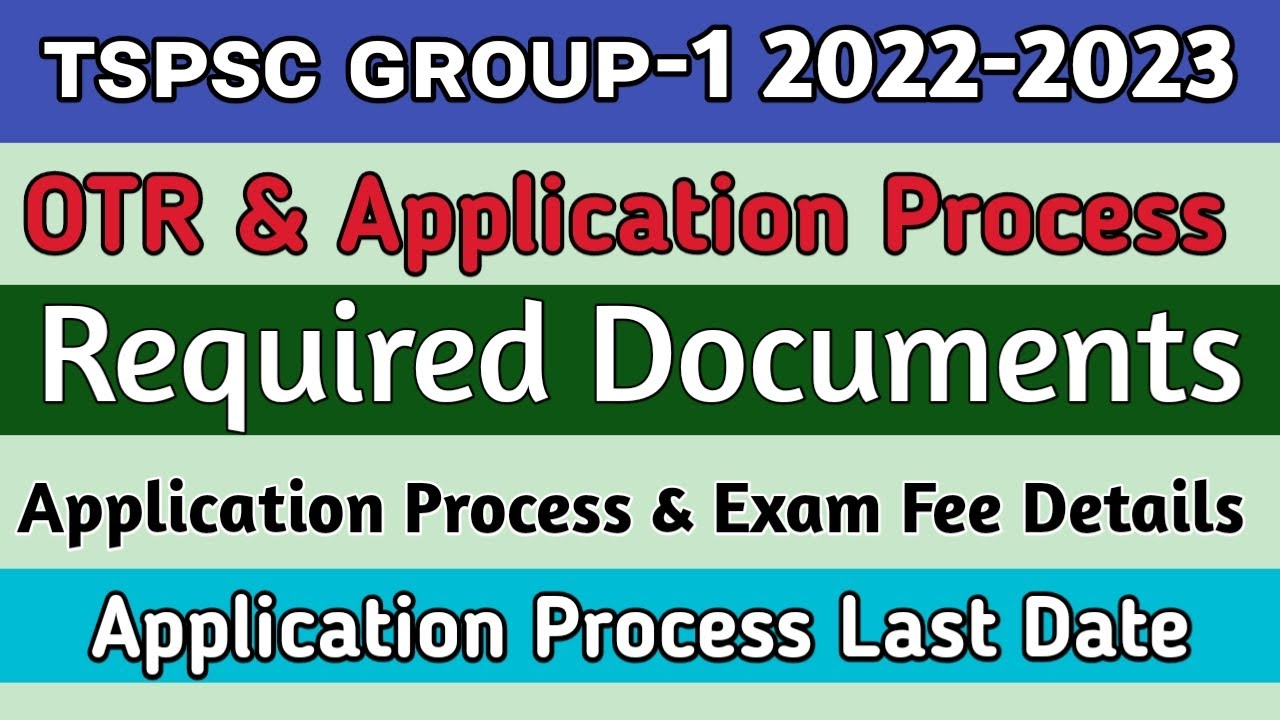 TSPSC Group 1 online application process step by step || Required Certificates || 